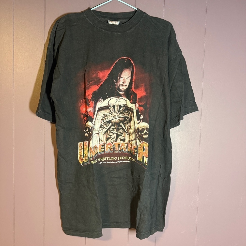 Vintage WWF Undertaker Wrestling T-Shirt Size XL
